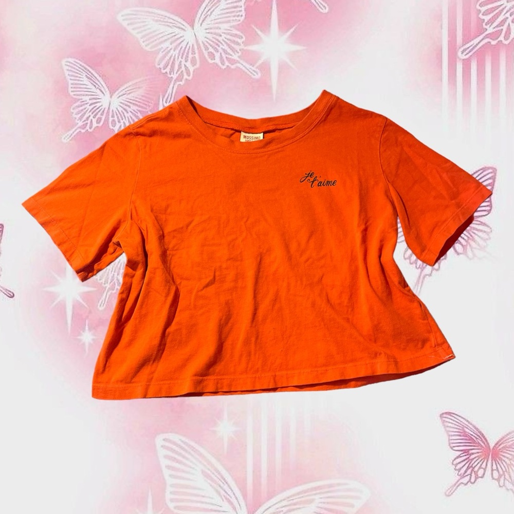 Comfy Crop-Top T-Shirt 🍊🧡